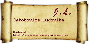 Jakobovics Ludovika névjegykártya